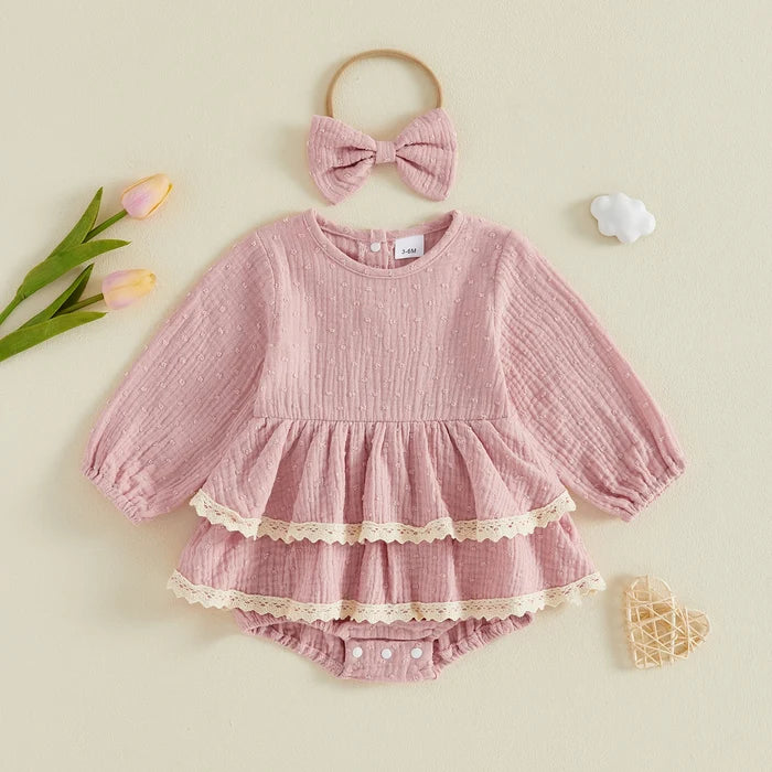 MADDIE Layered Romper Dress