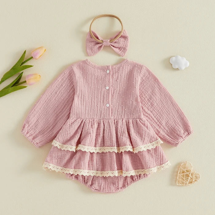 MADDIE Layered Romper Dress