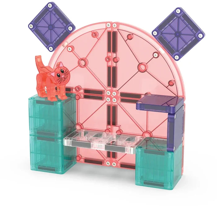 Magna-Tiles Cat Tree - 13 Piece Magnet Block Building Set