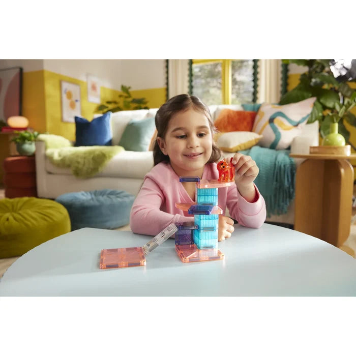 Magna-Tiles Cat Tree - 13 Piece Magnet Block Building Set