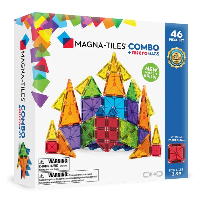 Magna-Tiles Combo - 46 Piece Magnet Block Building Set