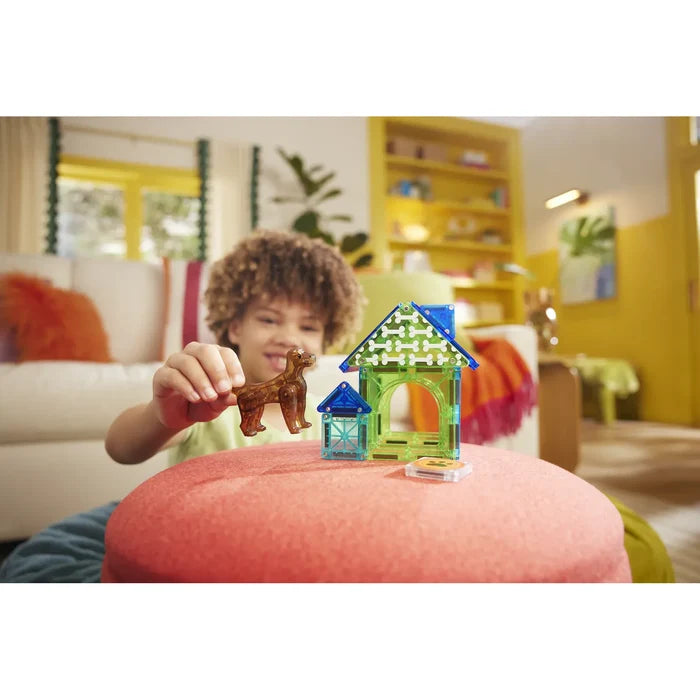 Magna-Tiles Dog House - 13 Piece Magnet Block Building Set