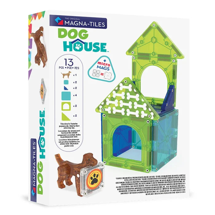 Magna-Tiles Dog House - 13 Piece Magnet Block Building Set