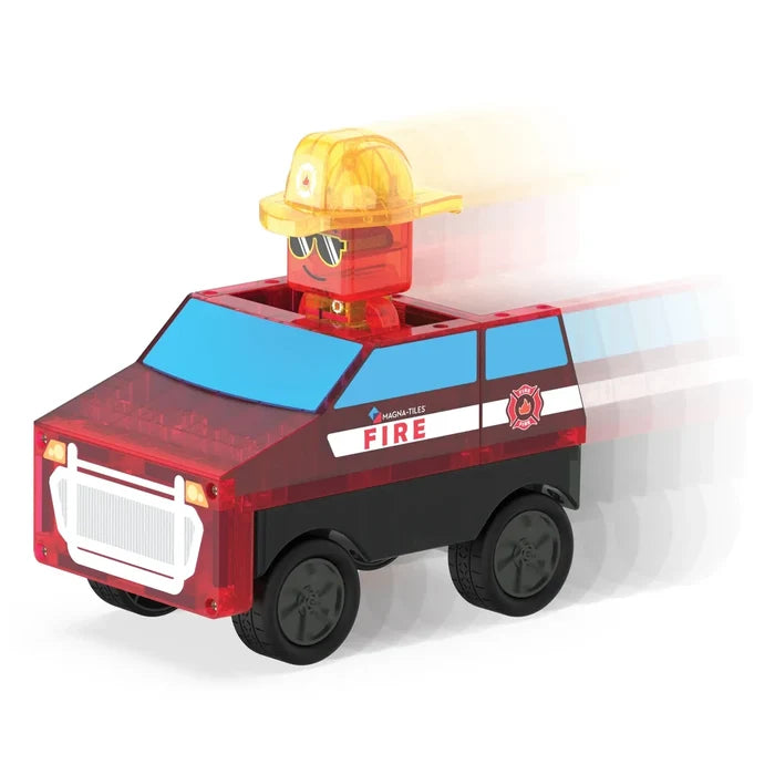Magna-Tiles Fire Rescue - 27 Piece Magnet Block Building Set