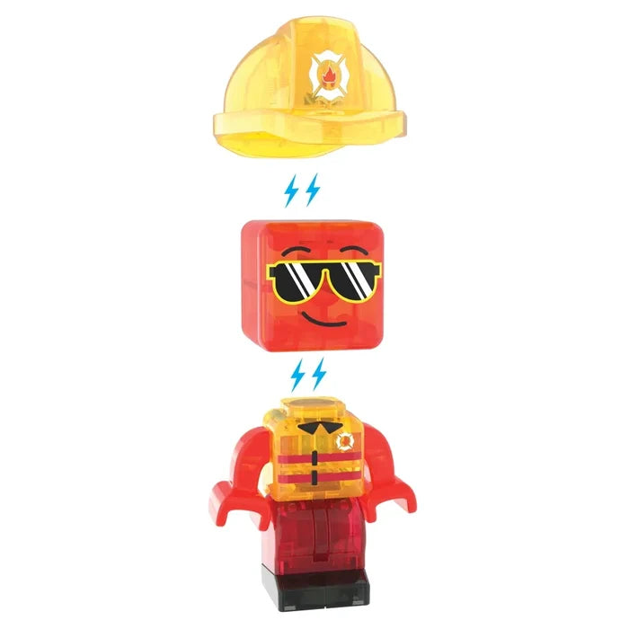 Magna-Tiles Fire Rescue - 27 Piece Magnet Block Building Set