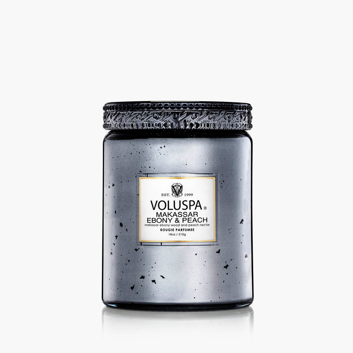 Makassar Ebony & Peach - Large Jar Candle