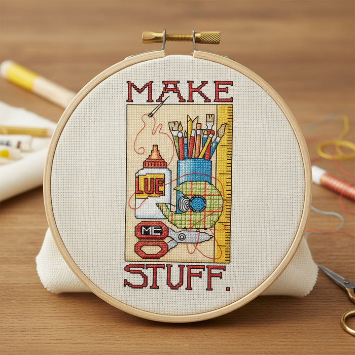Make Stuff Counted Cross Stitch Kit