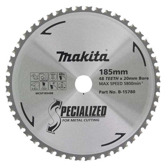 Makita Cold Cutting Blade for Metal 185mm x 48T