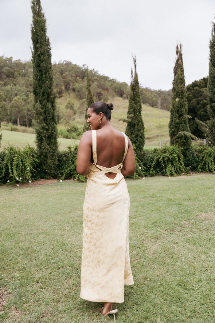 Petal and Pup USA DRESSES Malie Maxi Dress - Lemon