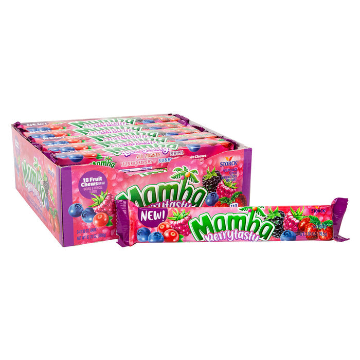 Mamba Berrytasty Fruit Chews Sticks - 24 Count