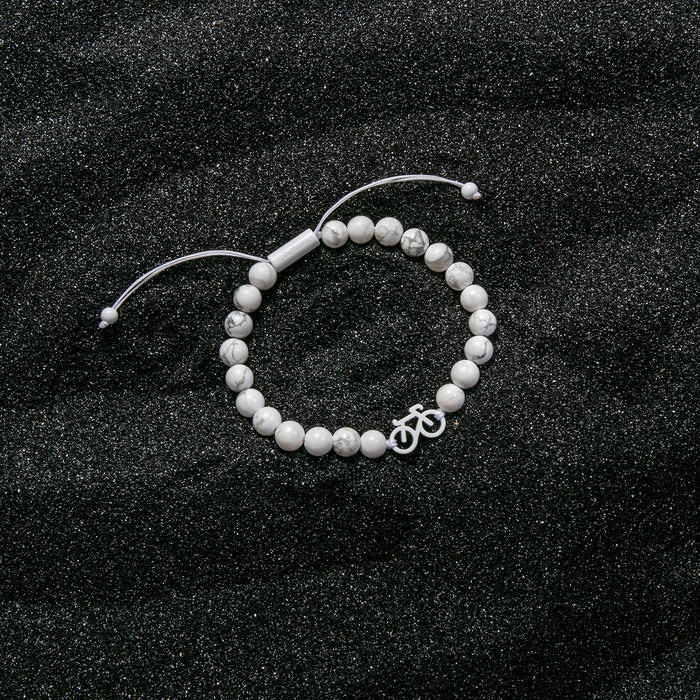 Marble Bike Beaded Bracelet