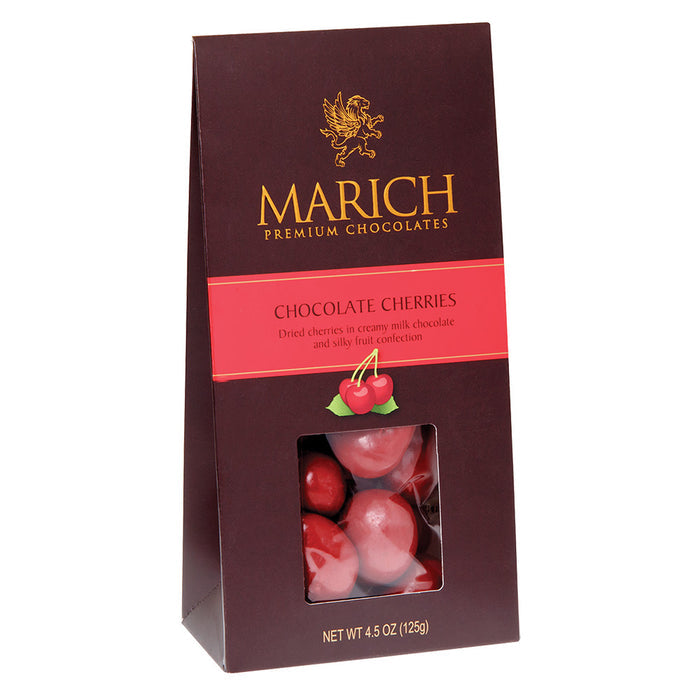 Marich Chocolate Covered Cherries Candy Gable Box - 12 Count