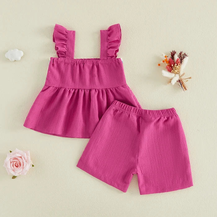 MARINA Pink Crochet Outfit