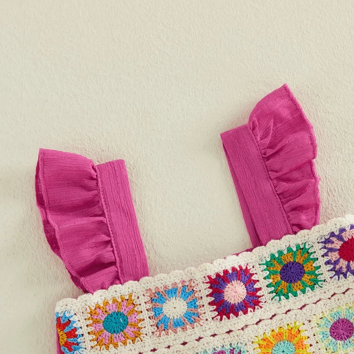 MARINA Pink Crochet Outfit