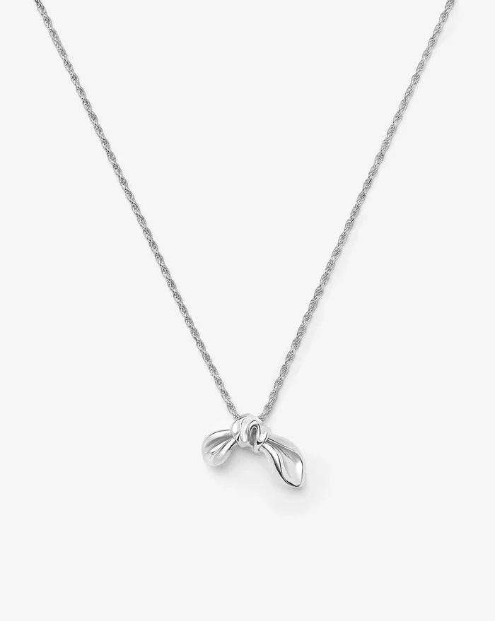 MARKGONG Bow Pendant Necklace | Silver Plated Necklaces Missoma
