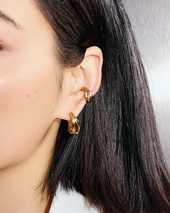 MARKGONG Draped Ear Cuff | 18k Gold Plated Earrings Missoma