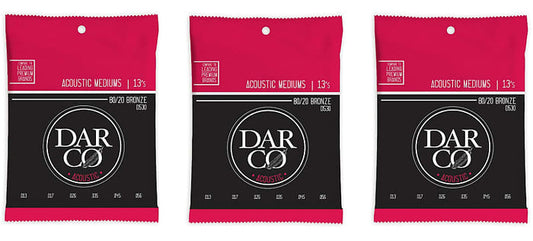 Martin Darco D530 Acoustic Guitar Strings Bronze Medium 13-56 (3-Pack)