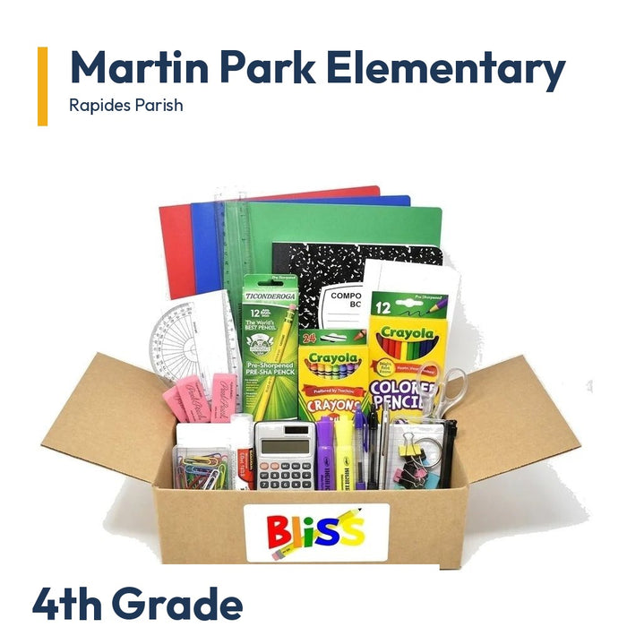 Martin Park Elementary 4th Grade School Supply Kit