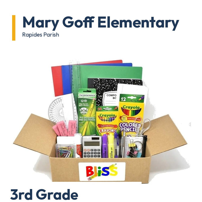 Mary Goff Elementary 3rd Grade School Supply Kit