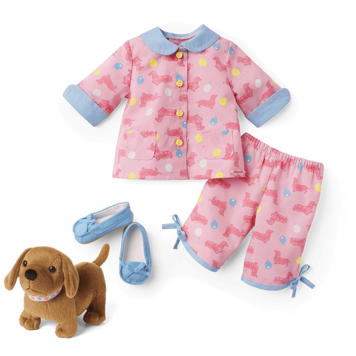 Maryellen’s™ Dachshund Pajamas & Dog (Historical Characters)