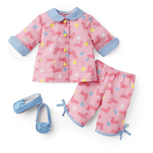 Maryellen’s™ Dachshund Pajamas for 18-inch Dolls (Historical Characters)