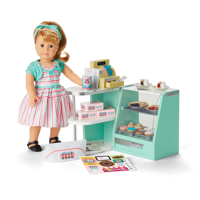 Maryellen’s™ Seaside Diner Bakery Case for 18-inch Dolls (Historical Characters)