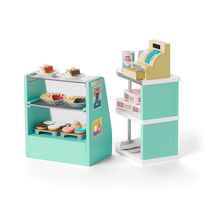 Maryellen’s™ Seaside Diner Bakery Case for 18-inch Dolls (Historical Characters)
