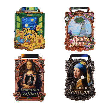 4 Masters of Art Medals Pack(save 20%)