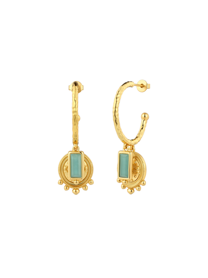 Maya Aqua Earrings