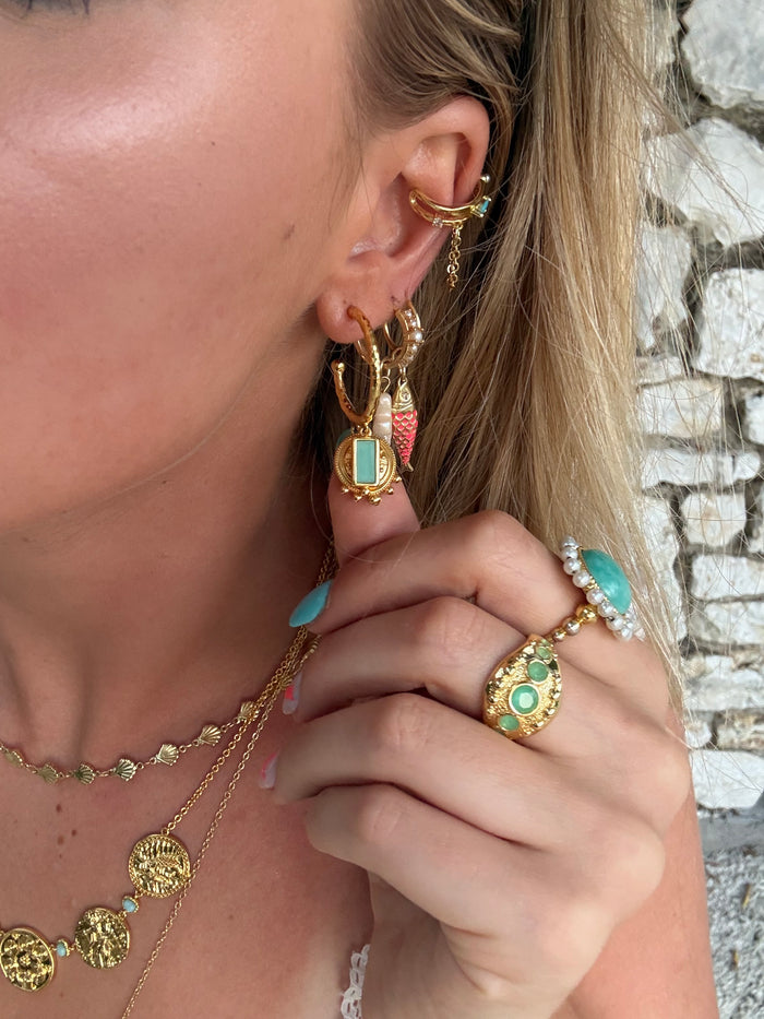 Maya Aqua Earrings