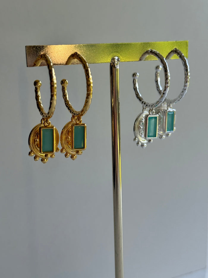 Maya Aqua Earrings