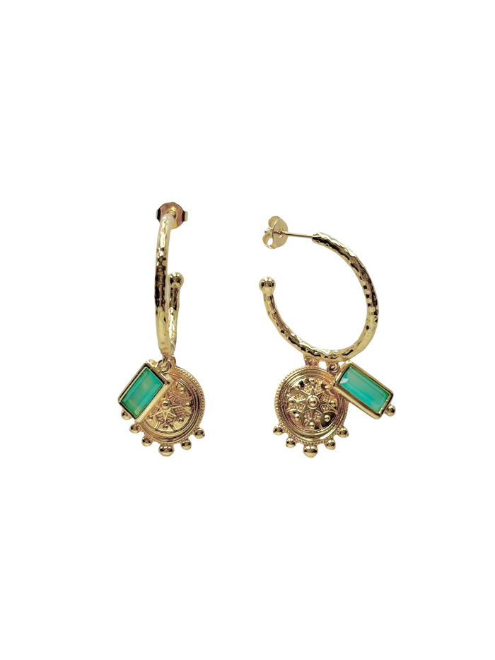 Maya Aqua Earrings