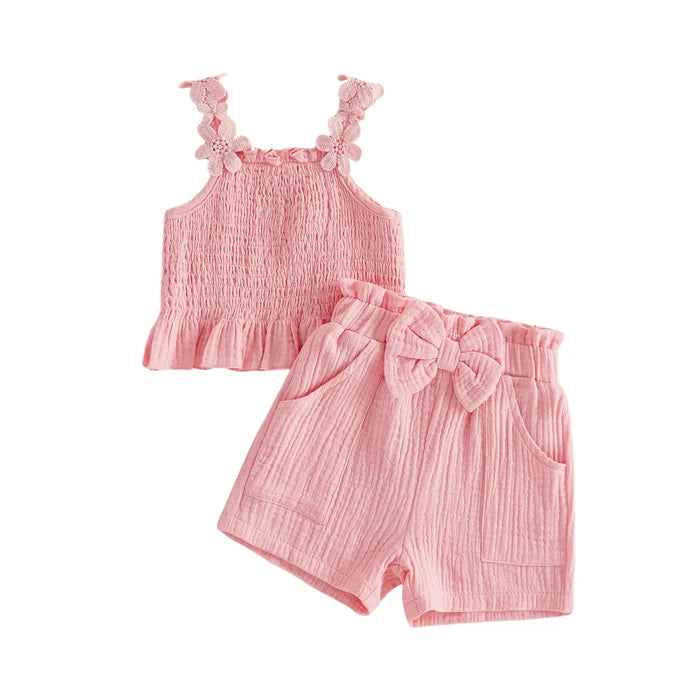 MAYA Floral Smocked Outfit