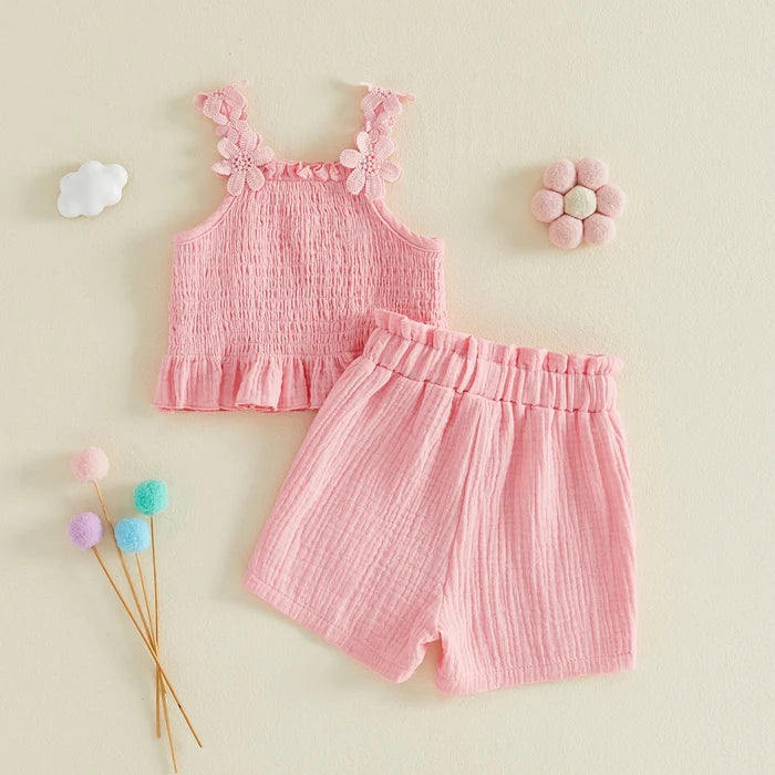 MAYA Floral Smocked Outfit