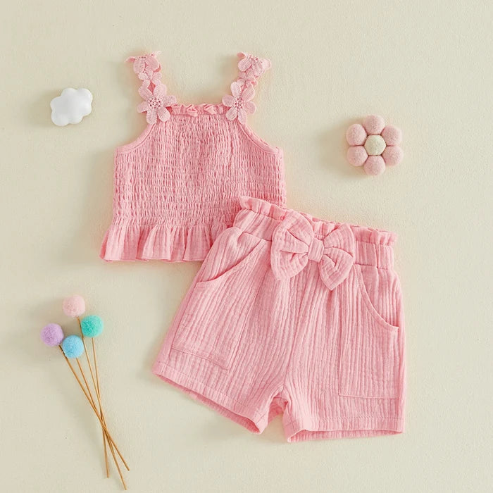 MAYA Floral Smocked Outfit
