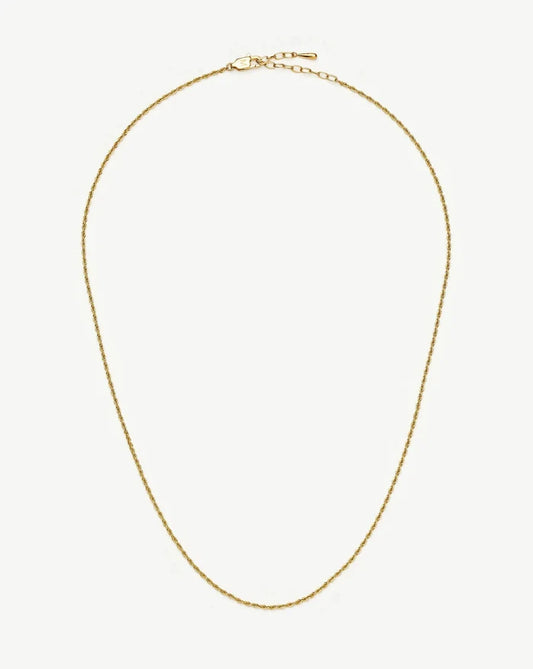 Medium Rope Chain Necklace | 18k Gold Plated Necklaces Missoma