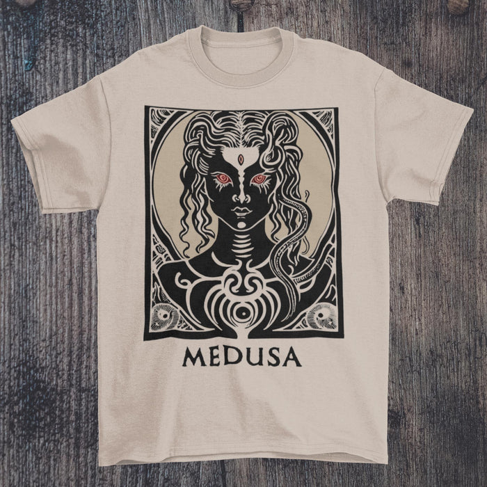 Medusa, Mesmerizing Beauty | Feminine Desire and Power | Greek Mythology Graphic Art T-Shirt