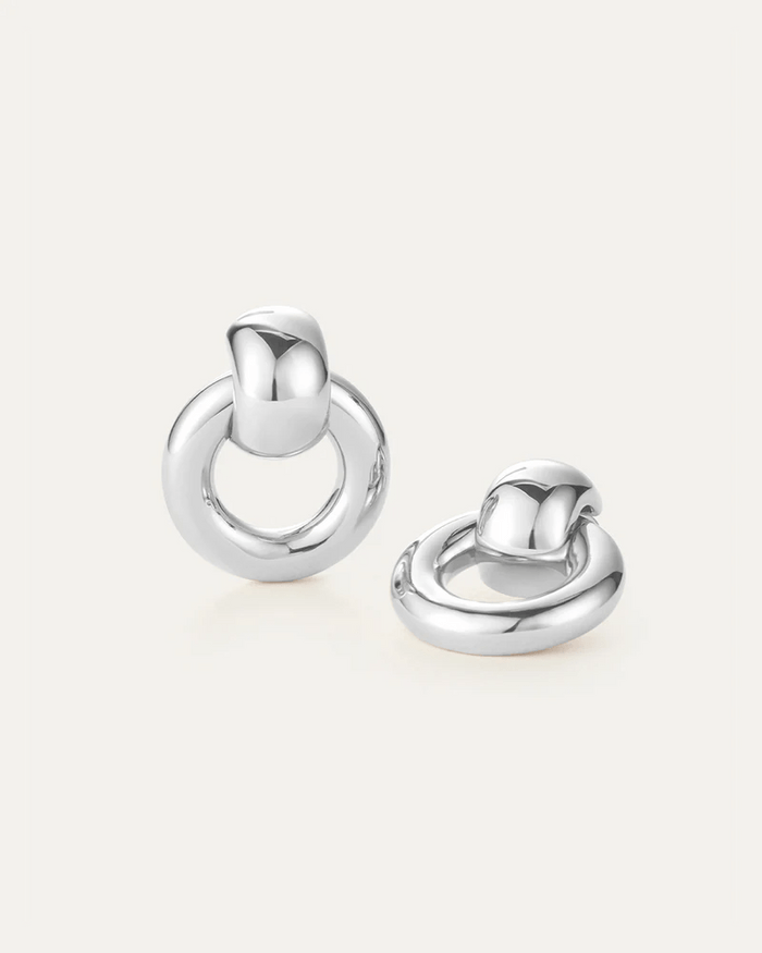 Mega Faye Knockers in High Polish Silver