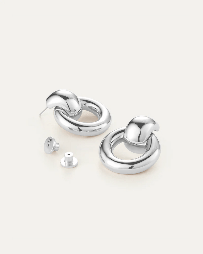 Mega Faye Knockers in High Polish Silver