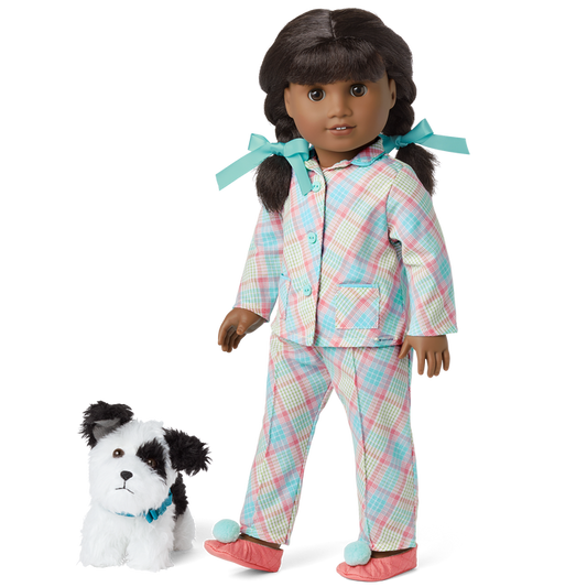 Melody’s™ Plaid Pajamas & Dog (Historical Characters)