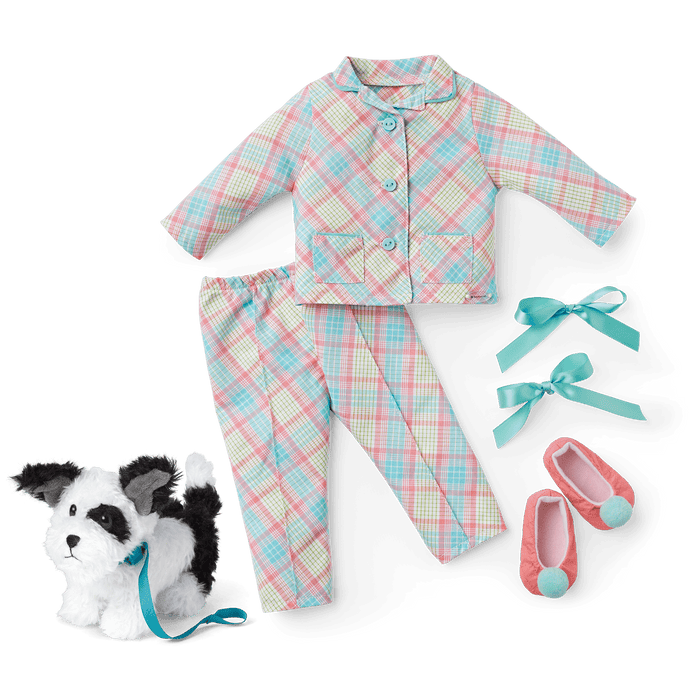 Melody’s™ Plaid Pajamas & Dog (Historical Characters)