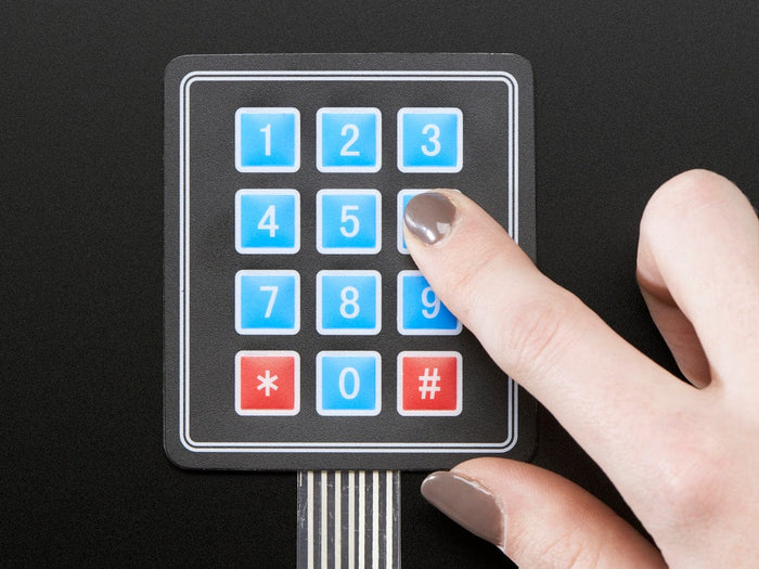 Membrane 3x4 Matrix Keypad + extras (3x4) by The Pi Hut - The Pi Hut