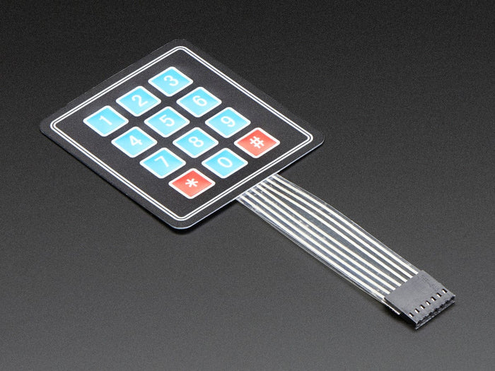 Membrane 3x4 Matrix Keypad + extras (3x4) by The Pi Hut - The Pi Hut