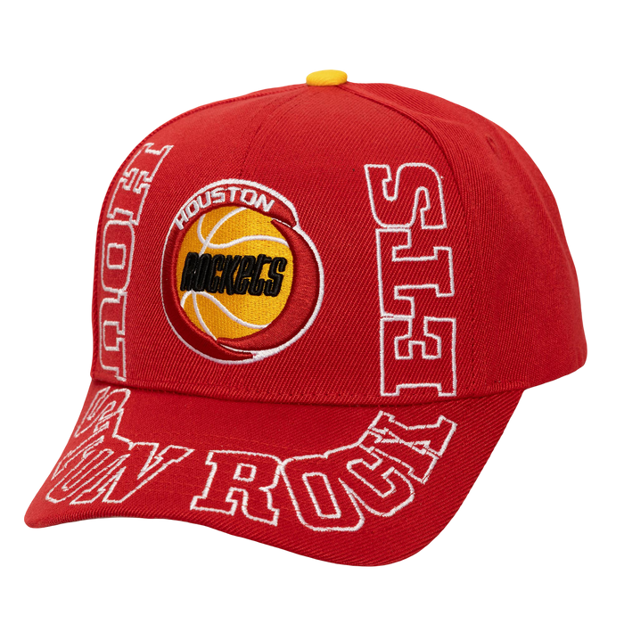 Men's Houston Rockets Mitchell & Ness HWC Around the Way Adjustable Cap