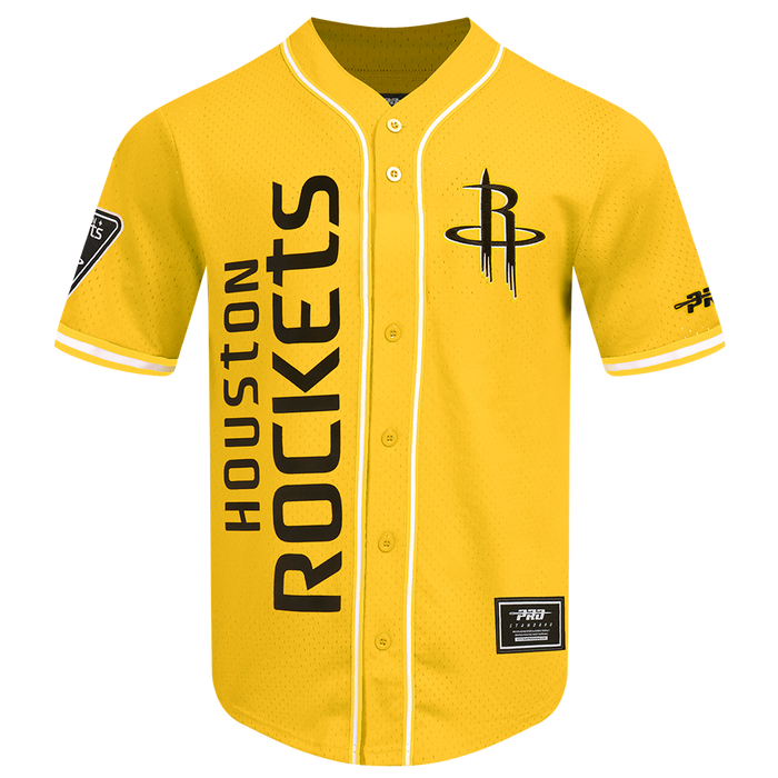 Men's Houston Rockets Pro Standard Baseball Jersey (Yellow)