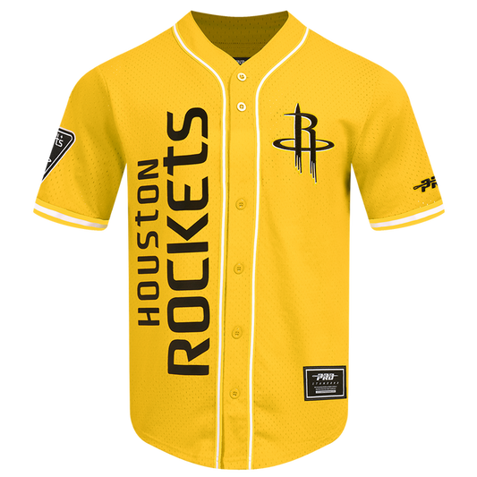 Men's Houston Rockets Pro Standard Baseball Jersey (Yellow)