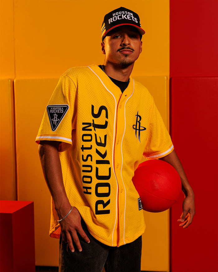 Men's Houston Rockets Pro Standard Baseball Jersey (Yellow)