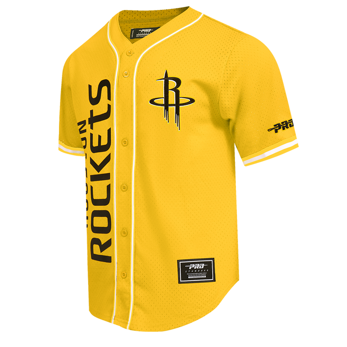 Men's Houston Rockets Pro Standard Baseball Jersey (Yellow)