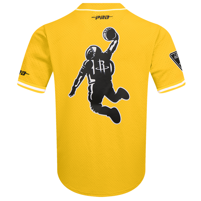 Men's Houston Rockets Pro Standard Baseball Jersey (Yellow)