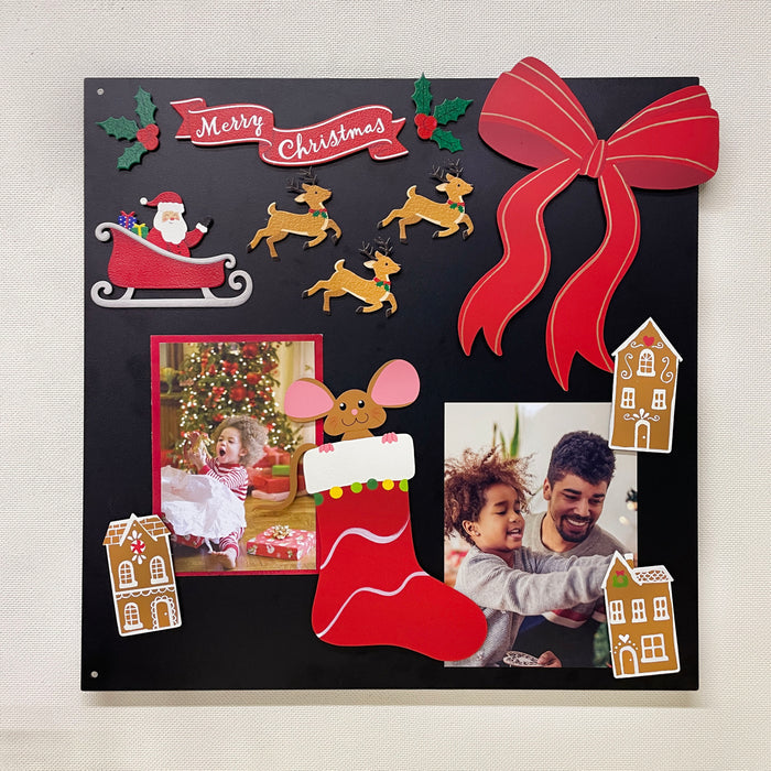 Merry Christmas Banner Magnets S/3